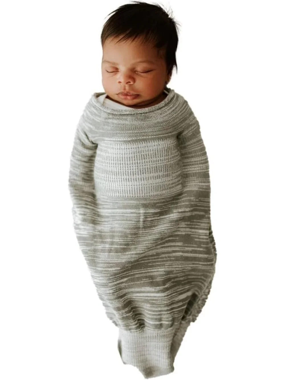 Cozy Grey Swaddle Sleep Sack for Infants | Soft, Breathable, Adjustable Design